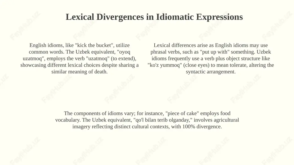 lexical and semantic differences between english and uzbek idioms - Page 4