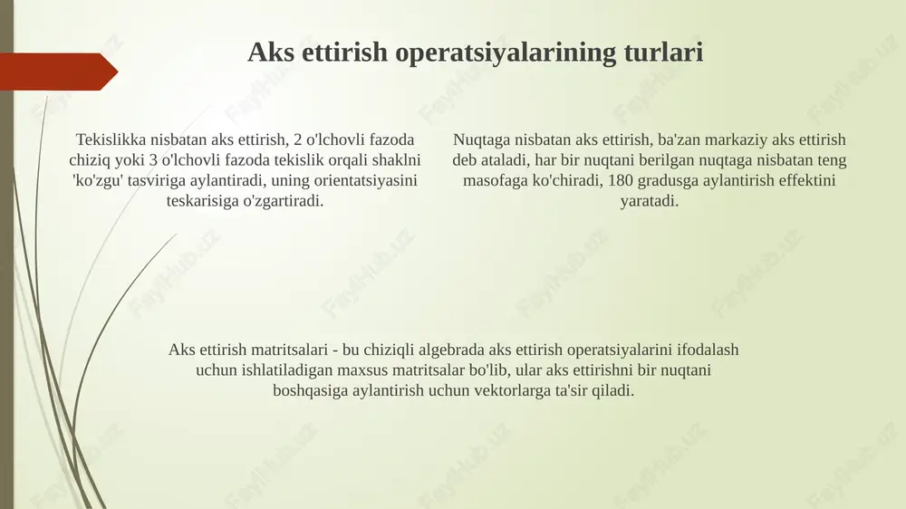 aks ettirish operatsiyalari - Page 4