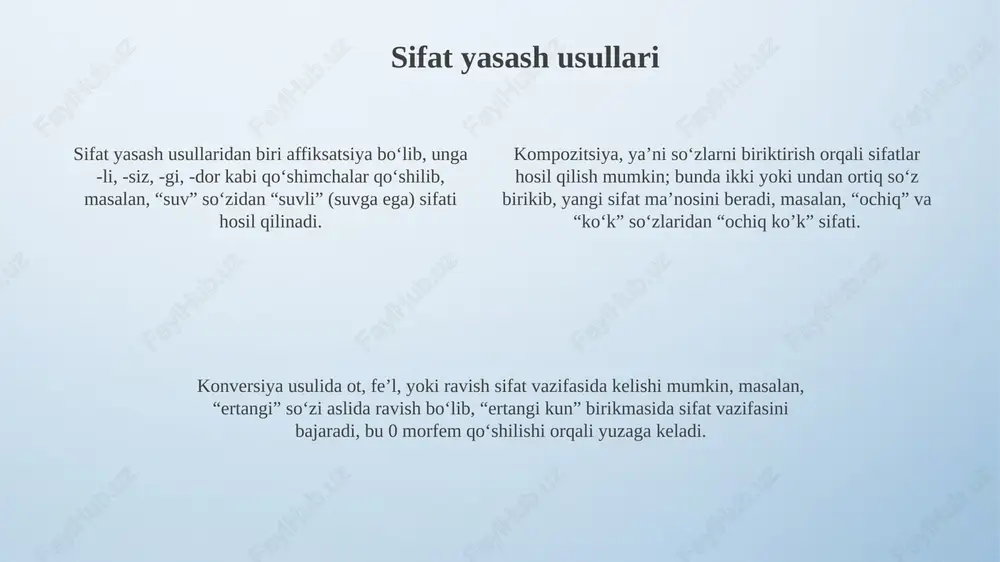 sifatlarning yasalishi - Page 4
