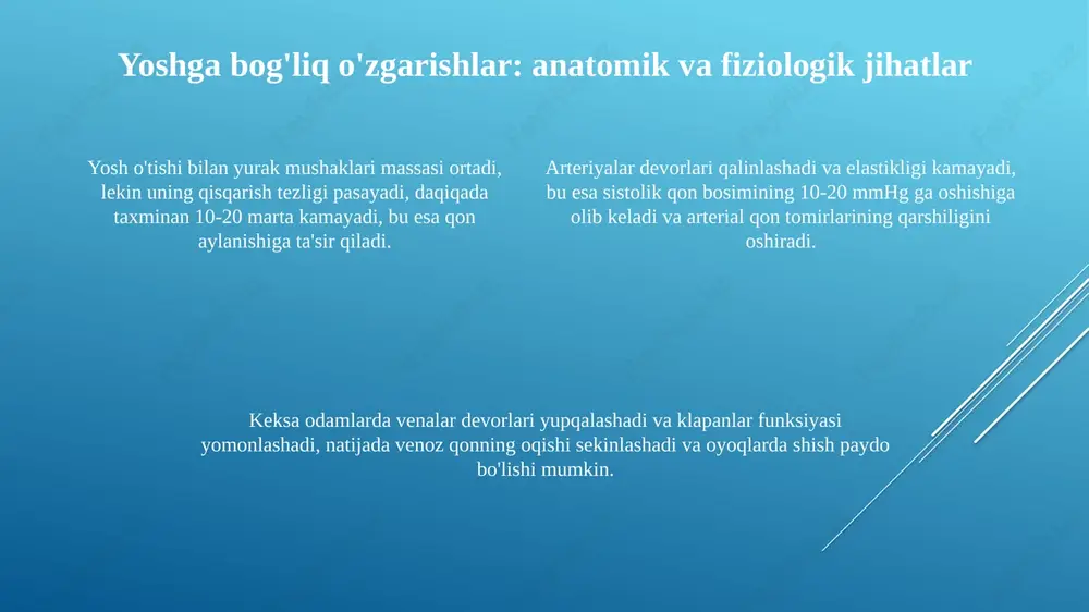 qon aylanish tizimining yosh xususiyati va gigiyenasi - Page 4
