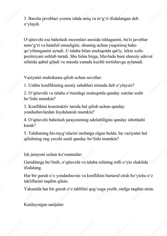 pedagogik konflikt boʻyicha case - Page 4