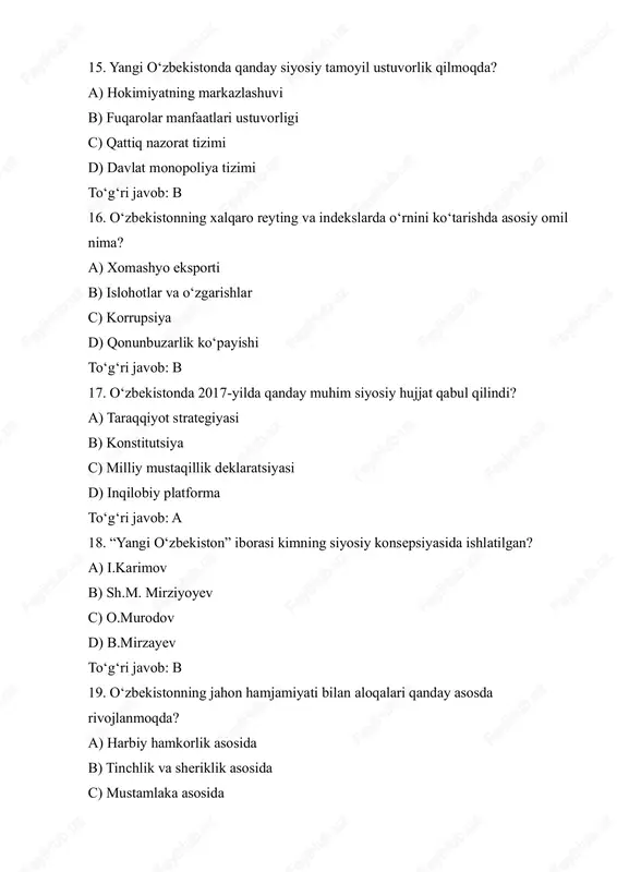 o‘zbekistonning eng yangi tarixi fanidan - Page 4