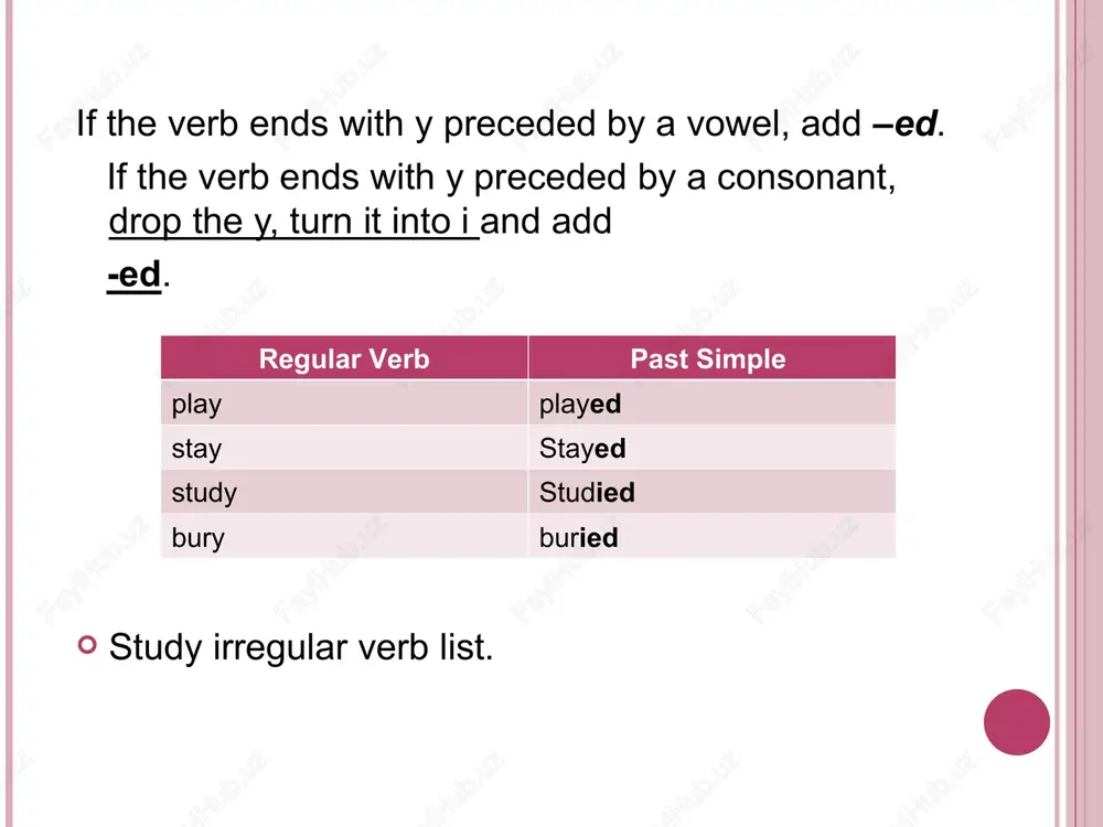 past simple tense - Page 4