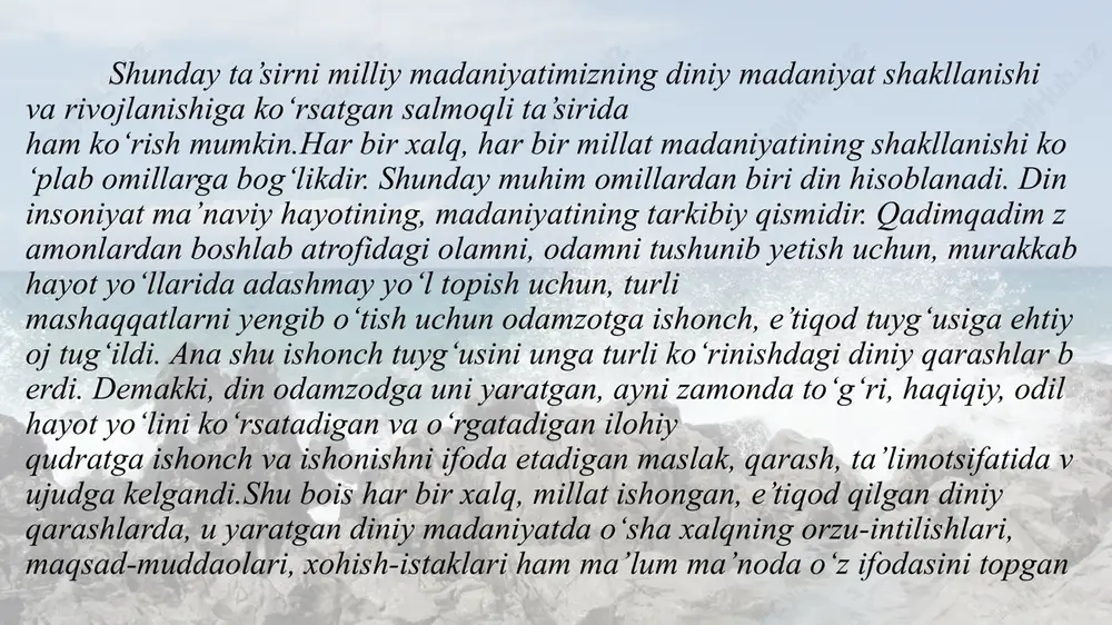 milliy madaniyatning diniy madaniyat shakllanishi - Page 4