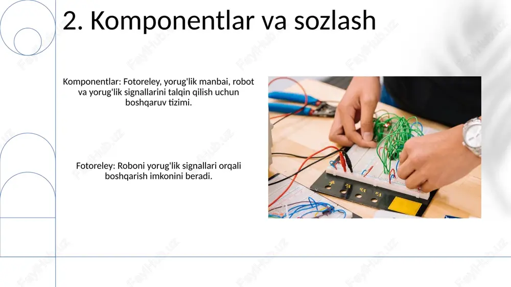 robotni o'qitish: fotoreleni sensor sifatida ishlatish - Page 4