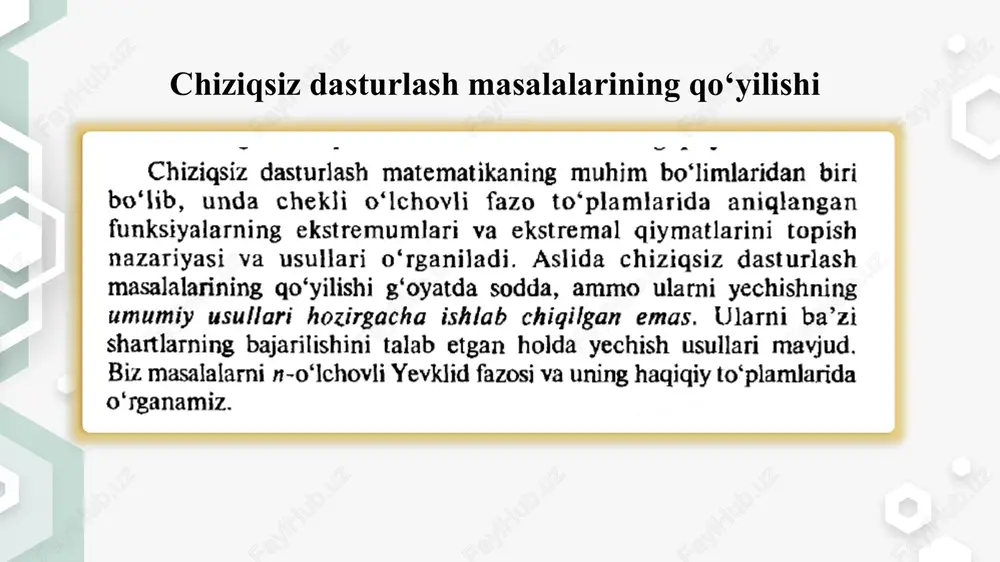 matematik modellashtirishda chiziqsiz dasturlash usuli - Page 4