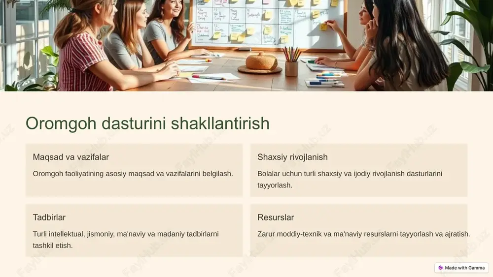 yozgi dam olish oromgohlarida pedagogik faoliyatni tashkil etish - Page 4