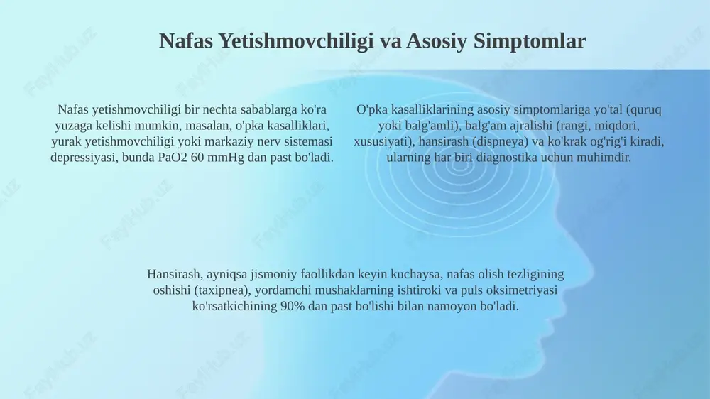 nafas olish kasalliklari dabemorlarni kuzatish va parvarish qilish - Page 4