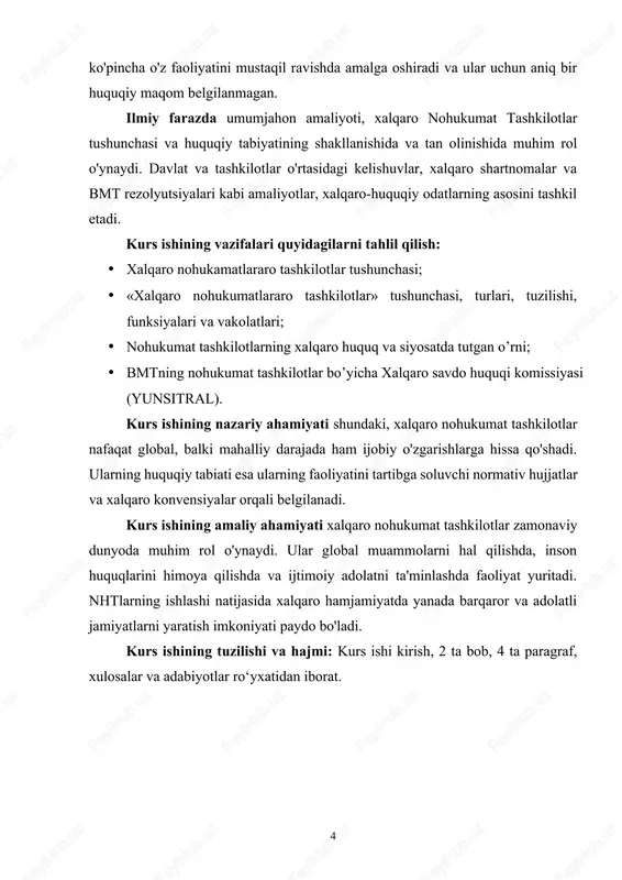 lar va metodlar majmuini ifodalaydi. diplomatiya bilan bir qatorda davlatning iqtisodiy, madaniy va boshqa muhim aloqalari ham uning tashqi siyosiy vositalari hisoblanadi. davlatlarning tashqi siyosati xalqaro huquq normalariga asosan amalga oshiriladi. shuning uchun tashqi siyosatni amalga oshirayotgan har bir davlat xalqaro huquq normalarini chuqur o‘rganadi, xalqaro tashkilotlarga a’zo bo‘ladi, o‘zi uchun kerakli bo‘lgan normalarni ratifikatsiya qiladi. xalqaro huquqning funksiyalari xilma-xil va zimmadagi vazifalar miqyosi ortgani sari murakkablashib boradi. xalqaro huquqning quyidagi funksiyalarini ko‘rsatish mumkin: birinchi funksiya. xalqaro huquqning bosh ijtimoiy funksiyasi mavjud xalqaro munosabatlar tizimini mustahkamlash hisoblanadi. bunga asosan ushbu tizimda tegishli darajada tartibga amal qilinishini ta’minlash orqali erishiladi; ikkinchi funksiya. xalqaro huquqning bosh yuridik funksiyasi xalqaro munosabatlarni huquqiy tartibga solishdan iborat. unda xalqaro huquqiy ta’sir ko‘rsatishning ahamiyatli jihatlari o‘z aksini topgan. har ikki funksiya ham tizimda muayyan tartibni saqlash uchun mo‘ljallangani tufayli barqarorlashtiruvchi va muhofazalovchi ahamiyat kasb etadi; uchinchi funksiya. xalqaro huquq, shuningdek, o‘zining maqsad va prinsiplariga zid bo‘lgan …