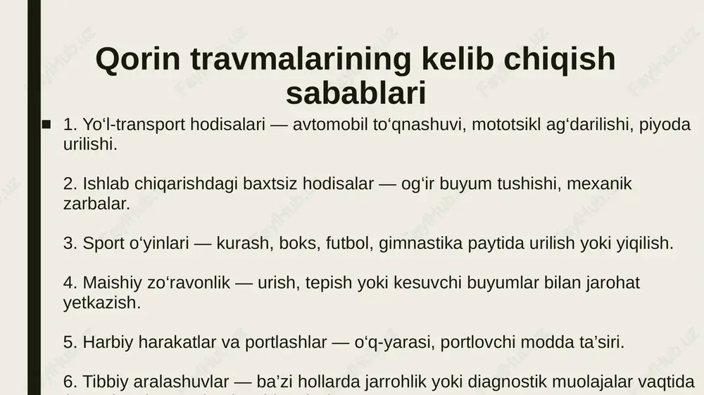 qorin bo‘shlig‘i travmalari - Page 4