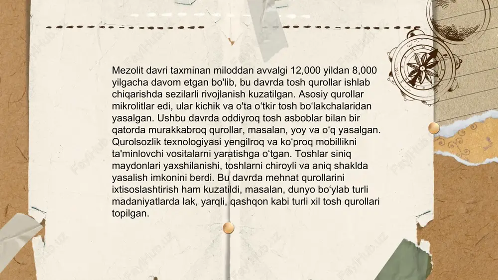 mezolit davri tosh qurollari - Page 4