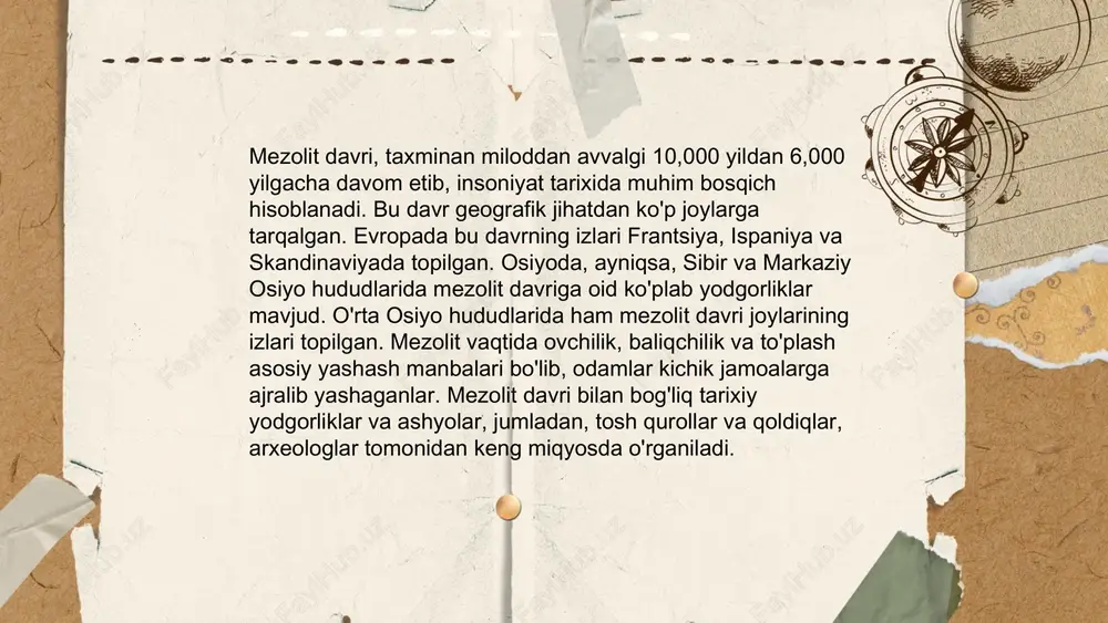 mezolit davri va uning bosqichlari - Page 4