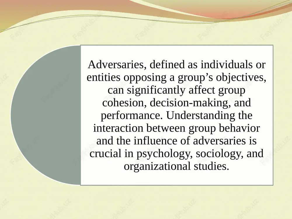 group behavior and influence of adversaries - Page 4