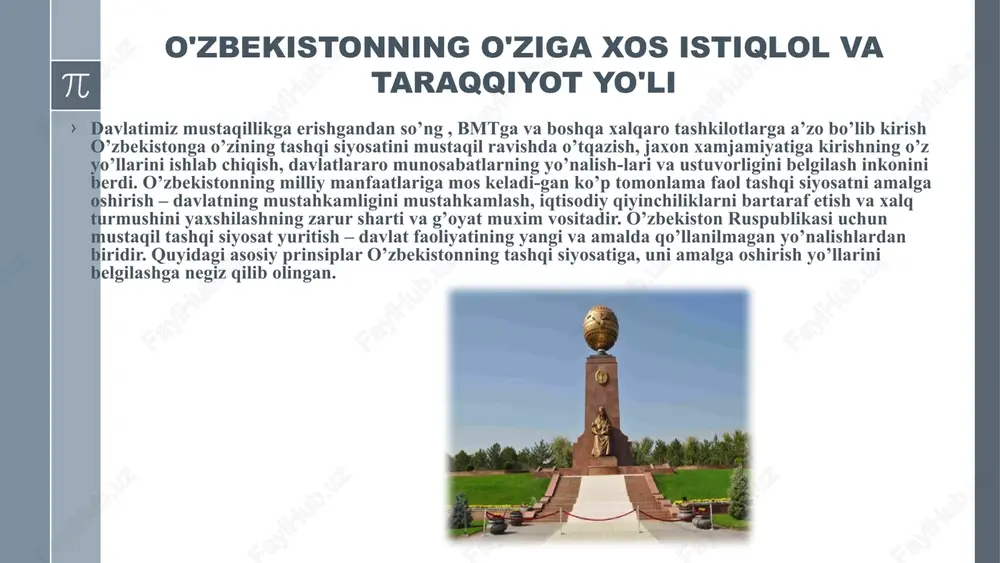 likni ta'minlash borasida olib borilayotgan ishlar, eng asosiysi, barcha qilinayotgan ishlar, xalqimizni rozi qilish uchun amalga oshirilayotgani buning yorqin misolidir. jamiyat va davlat hayotining barcha sohalarida amalga oshirilgan islohotlar natijasida mamlakatimizning jahon hamjamiyatidagi o'rni va mavqei ortib borayotgani, yangi o'zbekiston – inson qadri, huquq va manfaatlari himoyalanadigan ijtimoiy davlat, ochiq fuqarolik jamiyatiga aylanib borayotgani e'tirof etildi. yangi o'zbekistonning dunyoga, dunyoning esa o'zbekistonga ochilganiga alohida urg'u berildi. yangi o'zbekistonning global va mintaqaviy tashabbuslari nafaqat markaziy osiyo, balki boshqa turli mintaqalarning barqaror rivoji va xavfsizligini ta'minlashga xizmat qilayotgani ko'rsatib o'tildi. ushbu tashabbuslar asosida birgina bmt bosh assambleyasining 10 dan ziyod rezolyutsiyasi qabul qilingani e'tirof etildi. zero, bmt tomonidan dunyoda juda kamdan kam davlatlar rahbarlarining 6 yil ichida 10 tashabbusi bo'yicha rezolyutsiyalar qabul qilingan. birinchi. yangi o'zbekistonda barcha sohalarda amalga oshirilayotgan shiddatli islohotlarning bosh bog'lovchi bo'g'inini, o'zagini yangi o'zbekistonda “inson qadri uchun”, “avval inson – keyin jamiyat va davlat”, “hech kim ortda qolmaslik” …