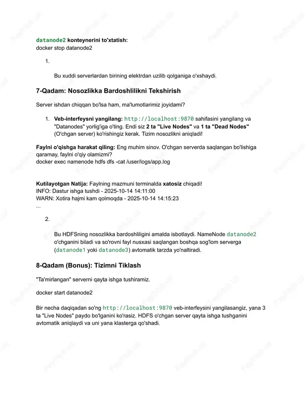 7-dars amaliyoti: hdfsning ishonchliligini sinash - Page 4