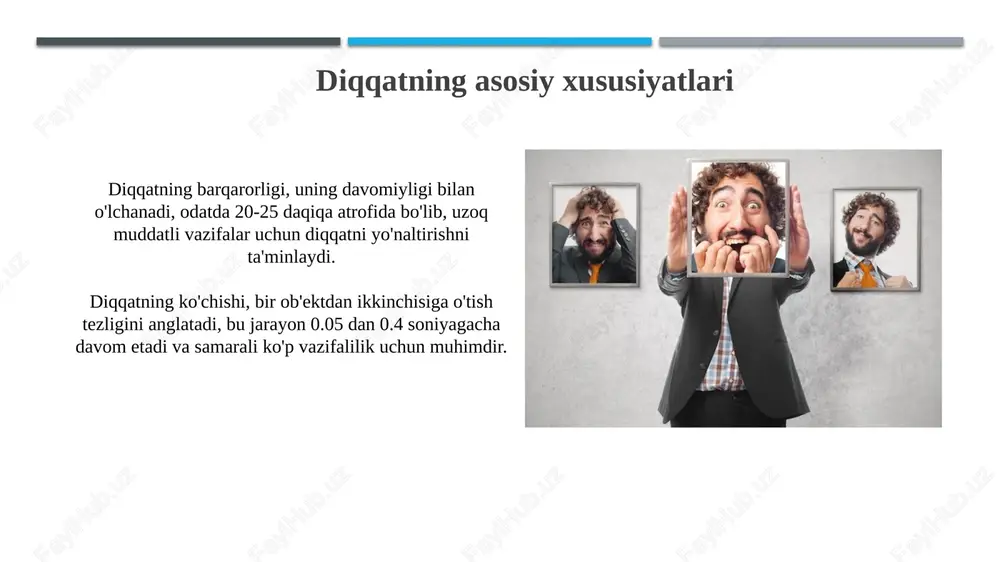 ddatli kognitiv funktsiyalarni 75% ga yaxshilaydi. asosiy xulosalar diqqatning moslashuvchanligini ko'rsatadi, bu esa sharoitlarga qarab 80% dan ortiq diqqatni o'zgartirish qobiliyatidir. e'tiboringiz uchun rahmat image2.jpg image3.jpg image4.jpg image5.jpg image6.jpg image7.jpg image8.jpg image9.jpg image10.jpg image11.jpg image12.jpg image13.jpg image14.jpg image15.jpg image16.jpg image17.jpg