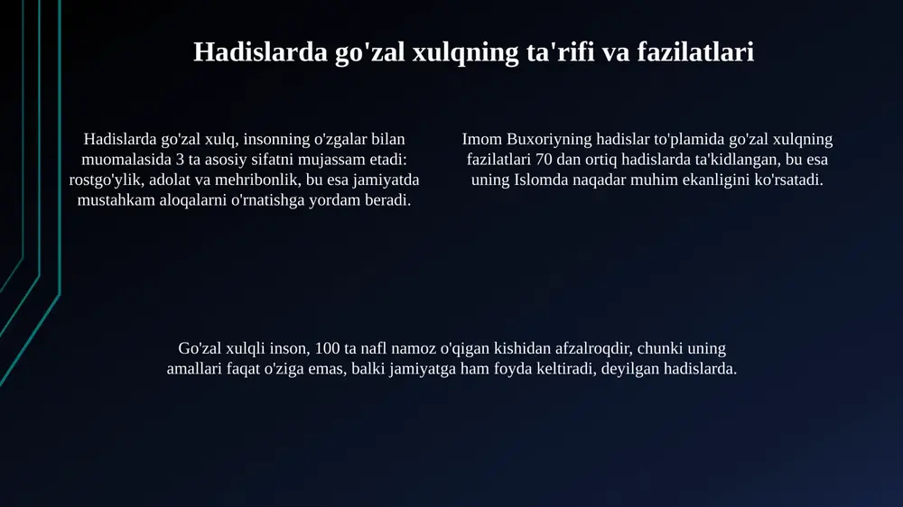 hadisi sharifda muomala, chiroyli sòz xususida - Page 4