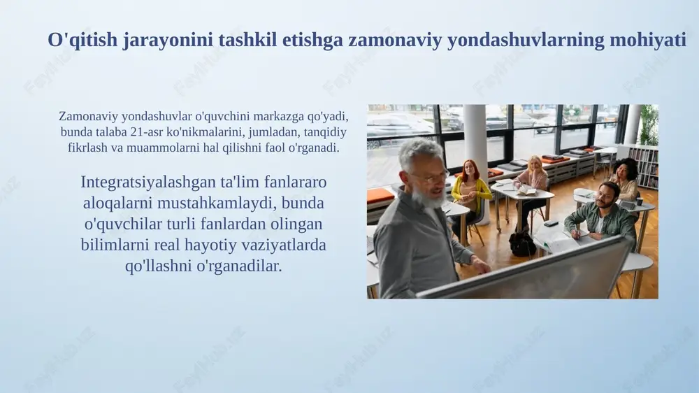 umumiy o'rta ta'lim maktablarida o'qitish jarayonini tashkil etishga doir zamonaviy yondashuvlar - Page 4