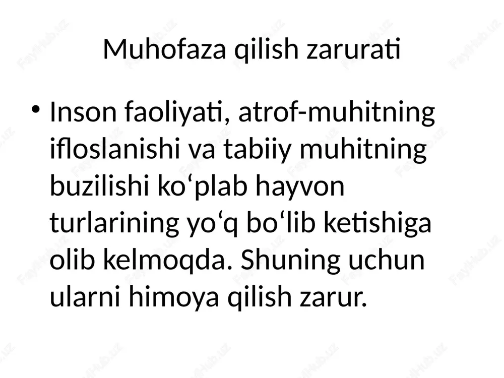 hayvonot dunyosini muhofaza qilish - Page 4