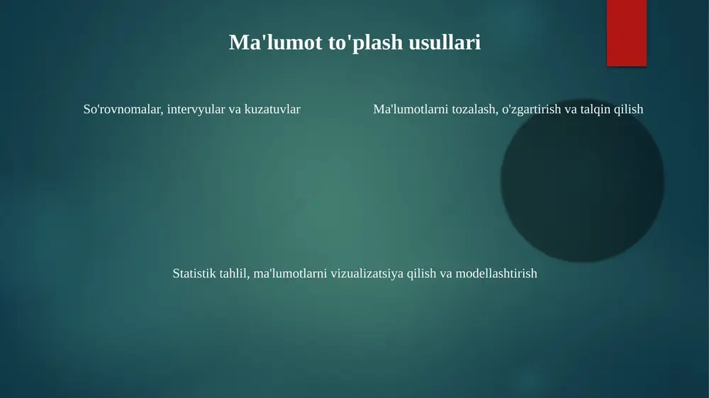 ma'lumotlarni to'plash usullari - Page 4