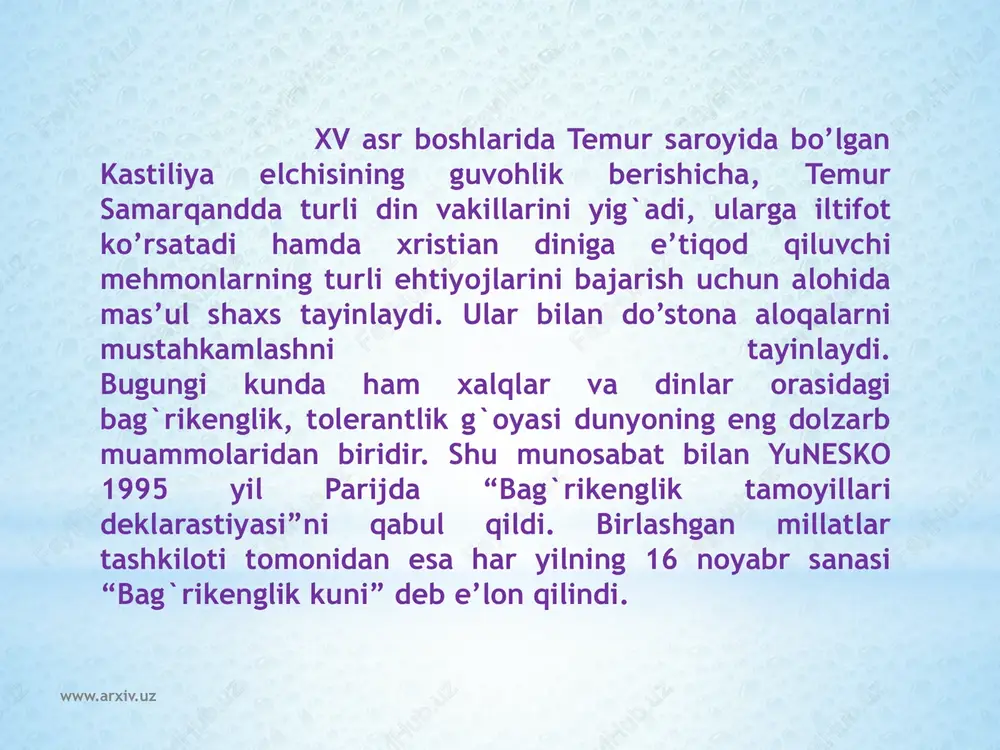 diniy bag'rikenglik va millatlararo totuvlik - Page 4