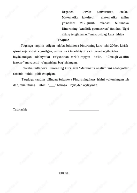 va har birelement uchun tenglik , 7) har qanday haqiqiy son va ixtiyoriy elementlar uchun tenglik, har bir a element uchun tengliklar o'rinli bo'lsa, to'plam chiziqli fazo, uning elementlari esa vektorlar deb ataladi. uchinchi aksiomada mavjudligi ta'kidlangan 0 element chiziqli fazoning nol elementi yoki nol vektor deyiladi. bizga chiziqli fazoda ta vektordan iborat oila va haqiqiy sonlar berilgan bo'lsin. bu vektorlar yordamida hosil qilingan (1) vektor vektorlarning chiziqli kombinatsiyasi deyiladi. birorta b vektor vektorlarning chiziqli kombinatsiyasi bo'lsa, b vektor a₁,a₂,....aᵥ vektorlar orqali chiziqli ifodalangan deyiladi. ta'rif. chiziqli fazoning elementlari uchun kamida bittasi noldan farqli haqiqiy sonlar mavjud bo'lib, munosabat o'rinli bo'lsa, vektorlar oilasi chiziqli bog'lanishli, aks holda esa bu oila chiziqli erkli deyiladi. biz tor ma’nodagi vektorlar uchun chiziqli bog'ianishli va chiziqli erkli oilalaming xossalari bilan birinchi bobda tanishdik. keng ma’nodagi vektorlar uchun ham bu xossalar saqlanadi. ularning asosiylarini keltiramiz. 1) birorta b vektor vektorlarning chiziqli kombinasiyasi bo'lsa oilaga tegishli …