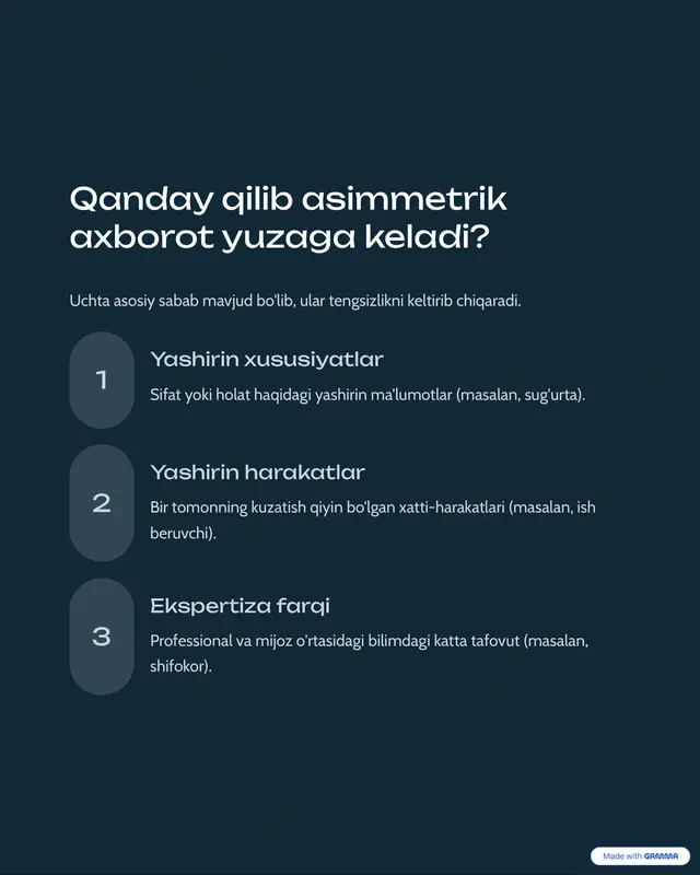 asimmetrik axborot - Page 4
