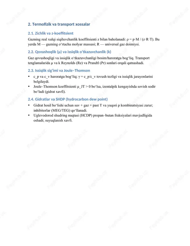 tabiiy gazning asosiy xossalari - Page 4
