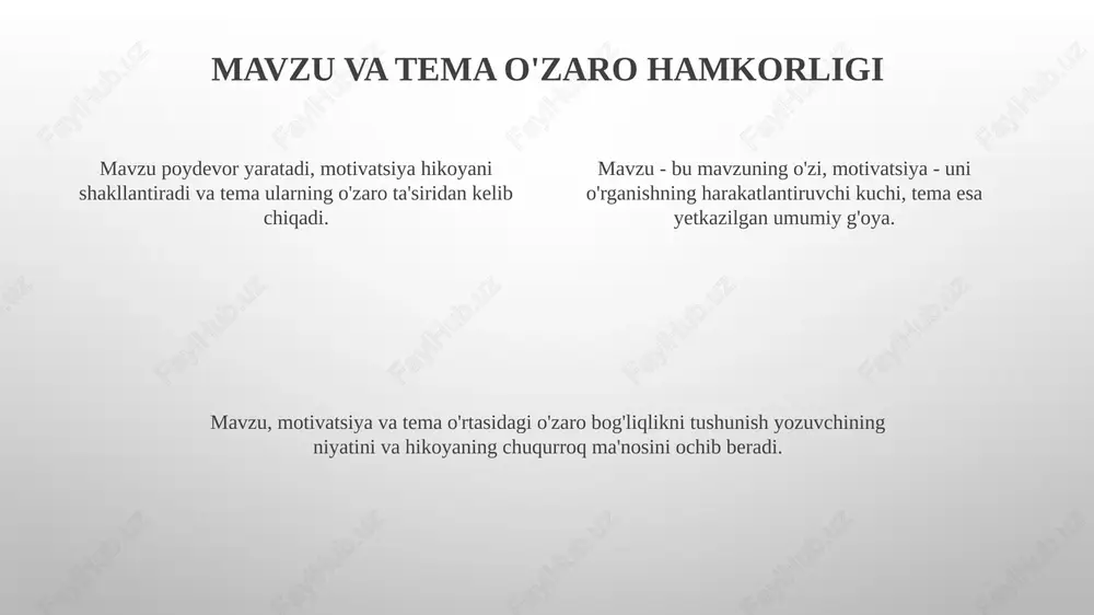 sujet,motiv va mavzu munosabati - Page 4