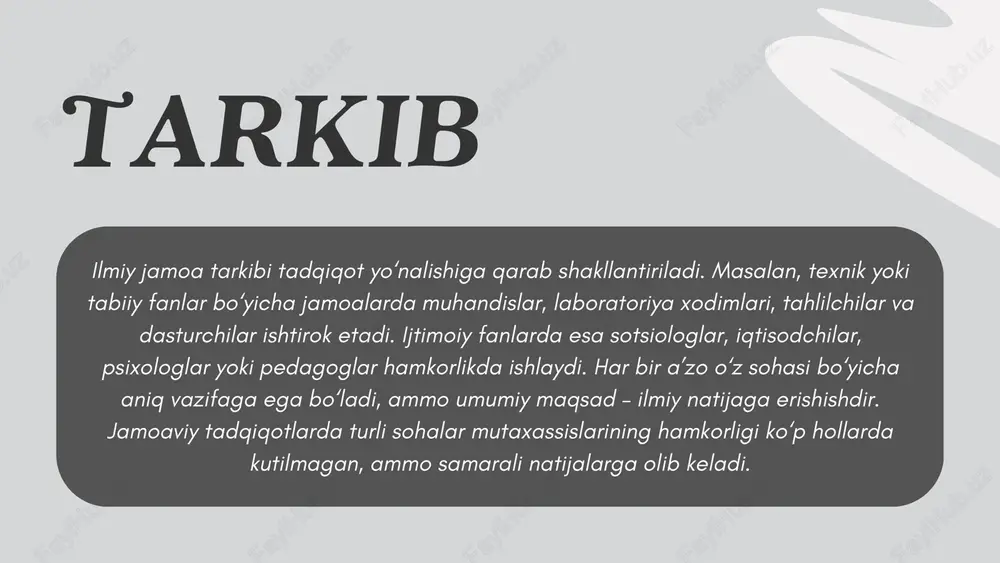 ilmiy jamoada ishni tashkil etish - Page 4
