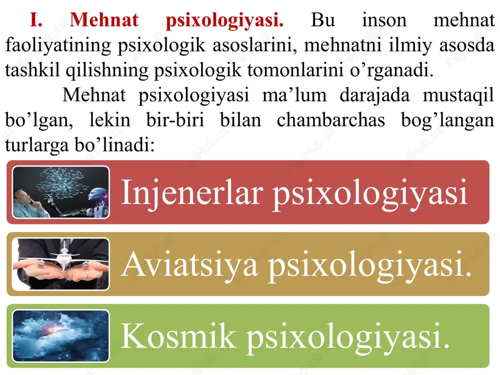 juda katta hissa qo’shgan. ushbu mavzuda doktorlik dissertasiyani yoqlagan va bir qancha psixologik xizmat asarlari muallifidir. har bir davlatning ijtimoiy taraqqiyoti o’sha davlat hududida yashovchi fuqarolarning ijodiy o’sishi va axloqiy salohiyatiga bog’liq bo’ladi. bu sifatlarni shakllanishi odamlarining maktabgacha ta’lim muassasalarida tarbiyalanish va maktabda o’qish yillariga to’g’ri keladi. chunki bu yillar inson shaxsi va uning individual xususiyatlari bo’lmish temperamenti, xarakteri, qobiliyatlari, qiziqishlari va hakozolarning shakllanishi uchun eng qulay davr hisoblanadi. hozirgi vaqtda ham ilgariroq ham ta’lim tizimiga qarashli maktabgacha ta’lim muassasalari, maktab, kollej va h.k.larda ta’lim-tarbiya jarayonlarida sezilarli qiyinchilikga duch kelinar edi. ayniqsa keyingi davrlarda bu muammolar keskin tus olayotganligi sir emas. yuqoridagi fikrlardan kelib chiqqan holda aytish mumkinki, psixolog xizmatiga muhtojlik bugun yoki kecha paydo bo’lmasdan, ayrim mamlakatlarda allaqachonlar hayotga tadbiq etilib yaxshigina rivojlanmoqda. jumladan, bu kasb aqshda o’tgan xx asrning 1960 yillarida paydo bo’lib hozirgi zamon psixologiyasidagi asosiy tarmoq hisoblanadi. aqshda 1980 yillarda maktab psixologlarining milliy assosiyasi tuzilgan edi. …