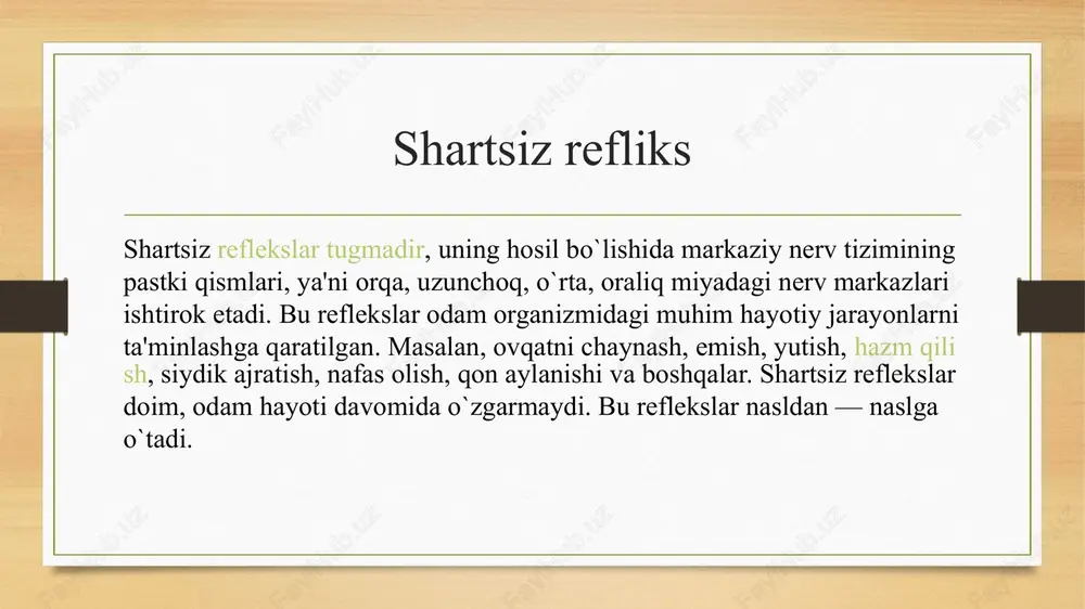 shartli va shartsiz reflekslar - Page 4