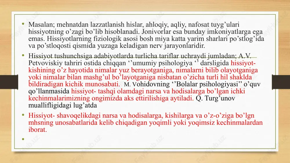 qarish uchun tehnikalar mavjud. bu jirkanchlikni keltirib chiqaradigan ma’lum bir obyekt yoki stimuldan qochish, qochish nyoki rad etish maqsadi bo’lgan taranglik kabi tajribaga ega. fiziologik qisimga kelsak, u ko’ngil aynishiga o’hshash javob beraqdi. bu yomon sharoitda yoki zararli holatlarda oziq-ovqat istemol qilishdan saqlanishdan kelib chiqadi, chunki bu odamning sog’lig’iga xavf tug’dirishi mumkin. bu salbiy his tuyg’ular, bu yerda shahs o’zi bilan sodir bo’lgan narsa haqida baholash jarayonini amalga oshiradi. xususan, bu odatda odam uchun muhim bo’lgan narsaning yo’qolishi yoki muvaffaqiyatsizligi[ haqiyqiy yoki tahmin qilingan] tufayli yuzaga keladi. ushbu yo’qotish doimiy yoki vaqtinchalik bo’lishi mumkin, shuningdek, biz uchun muhim bo’lgan boshqa birov o’zini yomon his qilsa ham yuz berishi mumkin. bu neytral tuyg’u, na ijobiy na salbiy. bu biz nima bo’lishini oldindan aytib qo’yganimizda va boshqa narsa umuman kutrilmagan tarzda sodir bo’lganda sodir bo’ladi. shuningdek u kutilmagan stimullarning paydo bo’lishi bilan belgilanadi. organizm tashqi dunyoni bashorat qilish vazifasini bajara olmaganiga hayron …