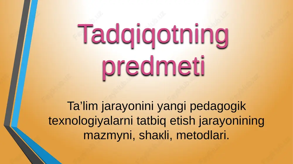 lar)ning barcha ta’riflari mazmunini qamrab olgan mazmuniy umumlashma hisoblanadi”. (g.k. selevko). o’qitish texnologiyasi, o’qitish nazariyasi, o’qitish tehnikasi. ular o’kuv faoliyatini boshqarish haqidagi pedagogik sohalardir, ular umumlashtirilgan darajasiga ko’ra amalga oshiriladi. pedagogik texnologiya ta’lim istiqbolining jarayonlashtirilgan aspektidir. o’qitish texnologiyasini belgilash – bu kasbiy faoliyat sohasidagi ta’limiy va takomillashish samarasini ta’minlovchi o’kuv jarayonini me’yoriy boshqarib turishdir. o’qitish texnologiyasini belgilash ilmiy adabiyotlarda pedagogik texnologiyaning uch aspekti to’g’risida fikr yuritiladi: amaliy tavsifiy ilmiy ilmiy aspekt o’qitishning maqsadi, mazmuni va metodlari ilmiy asoslanadi, pedagogik jarayon loyihalashtiriladi. amaliy aspekt tavsifiy aspekt rejalashtirilgan o’qitish natijalariga erishishning maqsadi, mazmuni, metodlari va vositalarining ishtiroki asosida algoritm jarayoni ishlab chiqiladi pedagogik texnologiya jarayoni amalga oshiriladi. lokal (modul) texnologiya o’quv tarbiya jarayonining mahsus bo’limlariga texnologiyani tatbiq qilishni ifoda qiladi. bu texnologiya hususiy didaktik va tarbiyaviy vazifalarni hal qilishga qaratiladi. pedagogikada o’qitish texnologiyalari bilan birga ta’limiy texnologiyalar ham o’rin olgan. ta’limiy texnologiyalar mazmun-axborot aspektni bildirsa, o’qitish texnologiyasi jarayonga aloqador deb hisoblanadi, ya’ni …