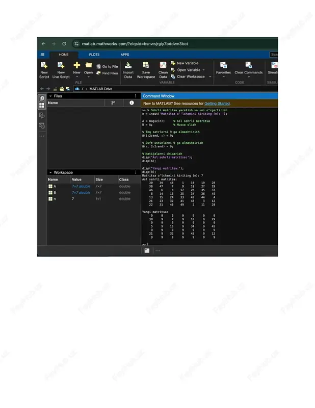matlab da dasturlash fanidan 1-amaliy ishi - Page 4