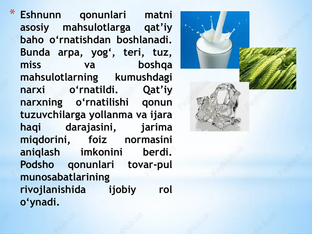 ga kiritilishi lozim. mehnat mehnat – diniy burch hisoblangan. dehqonchilik va chorvachilik “yaxshi amal” sifatida targ‘ib qilingan. dangasalik qattiq qoralanadi. soliq va qurbonlik zardushtiylikda qurbonliklar boshqa qadimiy dinlarga nisbatan kam bo‘lgan. asosiy e’tibor ehson va jamiyatga xizmat qilishga qaratilgan. savdo savdo faoliyatiga ruxsat berilgan, lekin adolat va halollik qat’iy talab etilgan. savdogar aldash yoki yolg‘on gapirsa, bu diniy jinoyat hisoblangan. axloqiy qadriyatlar “yaxshi fikr, yaxshi so‘z, yaxshi amal” shiori iqtisodiy munosabatlarda ham amal qilgan. halollik, saxiylik, odil bo‘lish qadrlangan. ijtimoiy-iqtisodiy tenglik zardushtiylik boy va kambag‘al o‘rtasidagi tafovutni kamaytirishga intilgan. jamiyat farovonligi individual manfaatdan ustun qo‘yilgan. ehson va saxovat ehson qilish va kambag‘allarga yordam berish diniy burch sifatida qaralgan. bu jamiyatdagi ijtimoiy-iqtisodiy muvozanatni saqlashga xizmat qilgan. zardushtiylikning iqtisodiy jihatlari «avesto»da: «... yerga yaxshi, sog‘lom urug‘lar sepishdan ortiq savob ish yo‘q...» deyilib, xalq xo‘jaligi sohasida dehqonchilikning muhim ahamiyat kasb etishi ko‘rsatib beriladi. «olam go‘zalligi dehqondan, dehqonchilikdan, kimki yeriga urug‘ qadabdiki, u odamiylikka …
