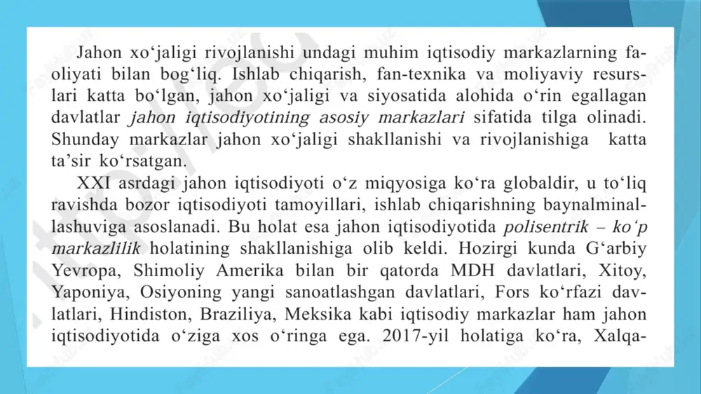 jahon iqdisdiy markazlari va xalqaro iqdisodiy integratsiya - Page 4