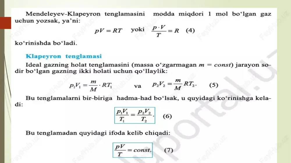 gazlarning holat tenglamalari - Page 4