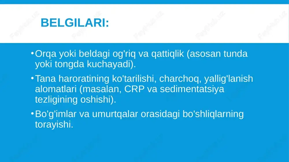 umurtqa yallig’lanish va degenerativ-distrofik kasalliklari - Page 4
