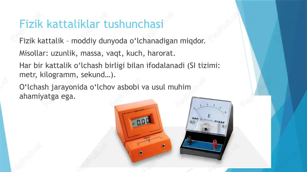 fizik kattaliklar oʻlchash xatoliklar turlari - Page 4