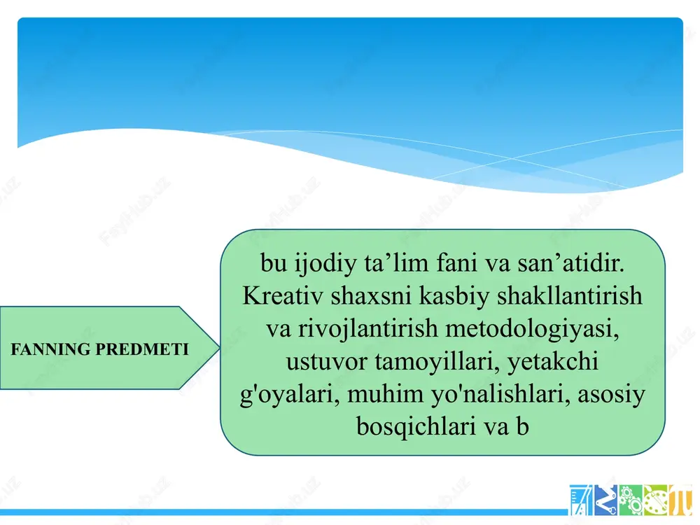 i, u faqat borliqning zaif nusxasini yarata olishi mumkin. tasavvur qilish bu o‘zi ega bo‘lgan tajriba asosida yangi obrazlarni yaratishdan iborat murakkab ruhiy jarayondir. d.gilford kreativlikni tavsiflaydigan qator individual qobiliyatlarni ko‘rsatadi: fikrni maqsadga muvofiq yo‘llay olish, o‘ziga xoslik (originallik), qiziquvchanlik, farazlar yaratish qobiliyati, xayol qila olish (fantaziya). d.gilford muammolarning samarali yechimi mavjud intellektual testlar bilan o‘lchanadigan bilim va malakalarga emas, balki tezkor ravishda turli usullar bilan vazifani hal qilish uchun taqdim qilingan axborotni qo‘llashga bo'lgan individual qobiliyatga bog‘liqligini isbotladi. bunday o‘ziga xoslik esa kreativlik deb nomlandi. d.gilford va ye.torrans kreativ tafakkurning o‘ziga xosliklarini tavsiflovchi 16 ta intellektual qobiliyatni ajratib ko'rsatdi. ular orasida tezkorlik, uddaburonlik, qiziquvchanlik va mantiqiy fikrlash alohida ahamiyat kasb etadi. keyinroq d.gilford mazkur qobiliyatlarni turli yo‘nalishlarda sodir bo'ladigan va muammoni hal qilish yo‘llarini tasniflashlashga imkon beradigan “divergent tafakkur” nomi ostida umumlashtirdi. bo‘lajak o‘qituvchilarning kreativ kompetentligini rivojlantirishning pedagogik asoslari sifatida g‘arb pedagog olimlarning qarashlari shaxsda kreativlik sifatlarini rivojlantirish jarayonining …