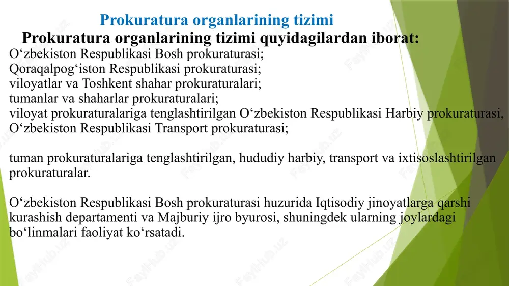 o’zbekiston respublikasi prokuratura organlari - Page 4