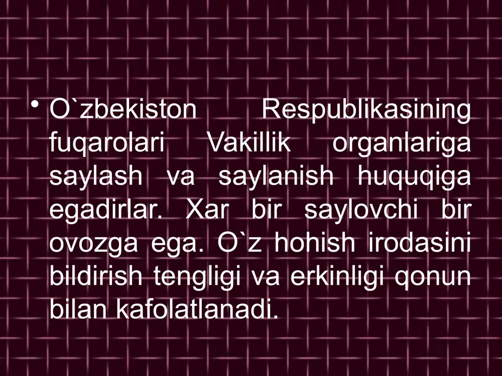 o'zbekiston respublikasi saylov tizimi - Page 4