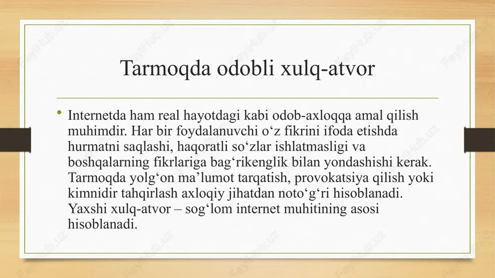 tarmoq odob axloqi (infoetika) - Page 4