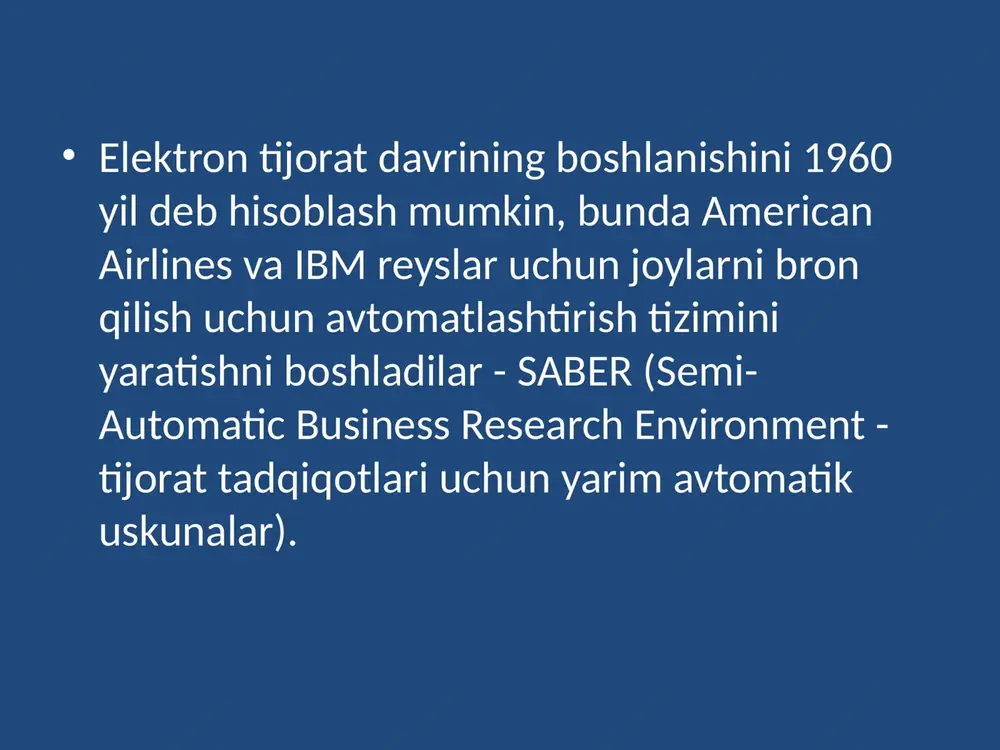 d narxiga, bitimlarning soniga va binolarni ijaraga olish narxiga asoslaydilar. onlayn do'konlar xaridlar sonini ham hisobga oladi, ular etkazib berish tezligini ham belgilaydilar. 3. tashkilotlarda va tadbirkorlikda elektron tijoratni b2b sektoridan foydalanish. bunday printsipi juda oddiy: kompaniya boshqa kompaniya bilan savdo qiladi. internet-platformalar barcha bosqichlardagi operatsiyalarni sezilarli darajada soddalashtirish, savdoni yanada samarali va oshkora qilish imkoniyatini beradi. b2b xususiyatlariga quyidagilar kiradi: bozorda xaridorlar va sotuvchilar nisbatan kam. iste'mol tovarlari bozorida ularning aksariyati ko'proq, shuning uchun b2b hududida raqobat unchalik kuchli emas; b2b narxlari alohida tarzda shakllantirilgan - bu erda strategik va o'zaro manfaatli sheriklik muhim ahamiyatga ega. shuning uchun, turli xil mijozlar uchun mahsulot yoki materialning har xil narxi shakllanishi mumkin; tovarlarga bo'lgan talab elastik emas va har doim tashqi iqtisodiy omillar ta'sirida bo'ladi. mijozlar buyurtma qiladigan partiyalar tovarlarning hajmi va miqdorida farq qiladi. bu har doim ommaviy etkazib berish; b2b sohasida mahsulotlarni targ'ib qilishning eng samarali usuli bu to'g'ridan-to'g'ri …