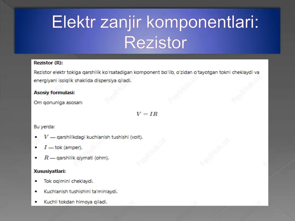 rezistor(r),induktivlik(l),vakondensator(l) elementlarning turli kombinatsiyalari - Page 4