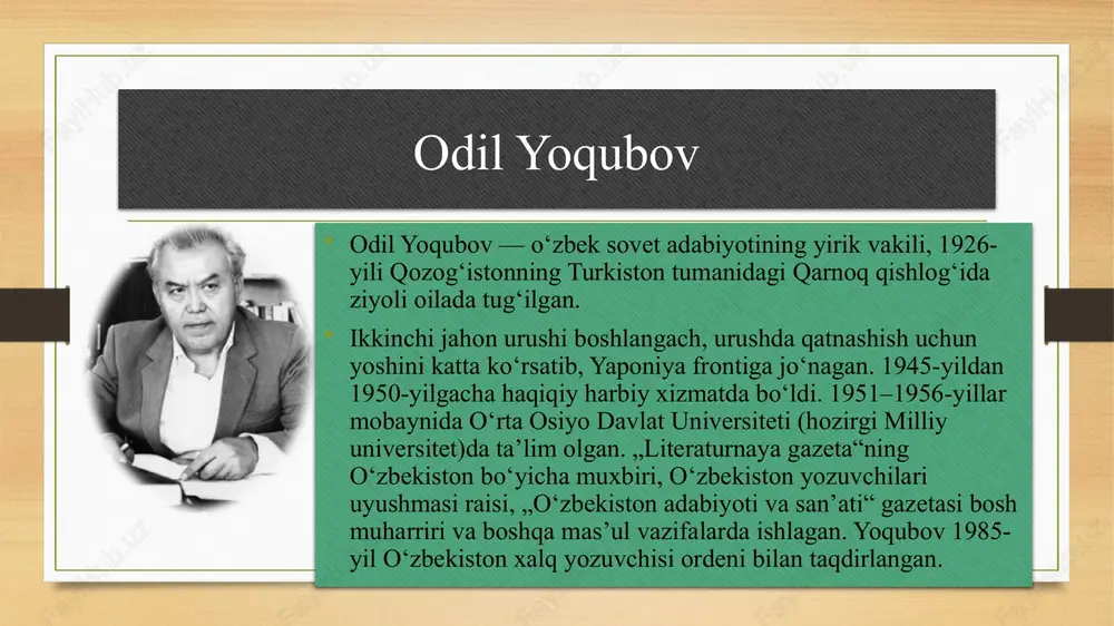 i va muharriri yashar duruning soʻzboshida yozganidek, xalqlar oʻrtasidagi eng mustahkam koʻprik madaniyat, adabiyot koʻprigidir. shu davrgacha biror oʻzbek yozuvchisining romani bosilmagan turkiyada bu asarlar oʻquvchiga yangilik boʻldi, albatta. zotan, turkiyaliklar ibn sino, beruniy, ulugʻbek, ali qushchini yaxshi bilishadi va sevishadi, bu ulugʻ shaxslar nomida ulkan jomelar, tib markazlari, maydonlar borligidan, ular haqidagi tarixiy va ilmiy kitoblarning koʻpligidan ham bilsa boʻladi. odil yoqubovning romanlari bu mashhur kishilar yashagan davrni, shonli va fojiali muhitni, jamiyatdagi yuksalishlaru tanazzullarni, turli tabaqalar hayoti va undagi dramatik hodisalarni, buyuklarimiz, ajdodlarimiz taqdirlarini, turkis­tonliklarning siymosi va oʻziga xos xarakterlarini jonlantirib bergani bilan oʻquvchilar mehrini qozondi. xulosa o‘zbek adabiyotining ko‘zga ko‘ringan namoyandasi odil yoqubov o‘zbekistonning madaniy-ijtimoiy tuzilishi bilan chuqur aks-sado beradigan roman, qissa va ocherklari orqali salmoqli hissa qo‘shdi. uning asarlarida milliy o‘zlikni anglash, ijtimoiy adolat va inson qadr-qimmati mavzulari ko‘p o‘rganilib, o‘zbek jamiyatining 20-asrdagi murakkabliklari aks etgan. yoqubovning boy xarakter taraqqiyoti, murakkab syujetlari bilan ajralib turadigan hikoyachiligida …