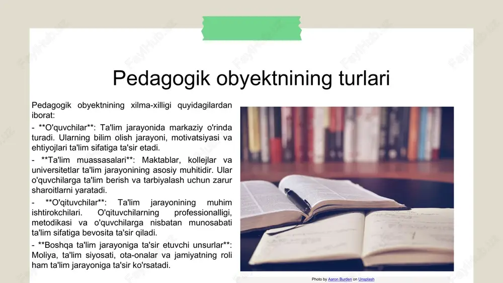 ta’lim an’analari: konfutsiy va uning ta’lim falsafasi, odamlar o’rtasidagi axloqiy aloqalar. 4. dastlabki maktablarning roli: savodxonlik va axloqiy tarbiya, bolalar uchun asosiy bilimlarni berish. 5. ta’limning maqsadi: axloqiy va madaniy qadriyatlarni shakllantirish. o’rta asrlar pedagogikasi o’rta asrlar yevropasida ta’lim asosan monastirlar va universitetlarda amalga oshirildi. monastirlar diniy ta’limni taqdim etib, diniy matnlar va axloqiy qadriyatlarni o’rgatgan. universitetlar esa ilmiy fikrlarni rivojlantirishga xizmat qilgan va diniy falsafa bilan bog’liq muammolarni muhokama qilgan. bu davrda avgustin va tomas akvinsky kabi faylasuflar ta’lim jarayonida ilohiy bilimlarning ahamiyatini ta’kidlaganlar. diniy ta’limning ahamiyati o’sha davrda juda katta edi. diniy matnlar o’qitilishi, axloqiy tarbiya va diniy qadriyatlarning ta’lim jarayonidagi roli bugungi pedagogikada ham muhim ahamiyatga ega. yevropada uyg’onish davri uyg’onish davrida ta’lim falsafasi va yondashuvlari. uyg’onish davrining ta’lim falsafasi uyg’onish davrida humanizm va individualizm ta’limda markaziy o’rin egallagan. yangi pedagogik usullar faol ta’lim va tajribaviy o’qitish usullari ta’lim jarayonida qo’llanila boshlandi. mashhur pedagoglar jan-jak russo uyg’onish …