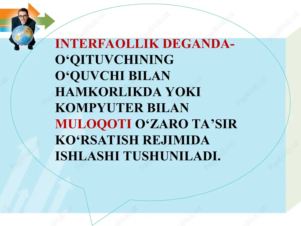 tiyojlari, muloqot madaniyati, o‘z-o‘zini nazorat qilish. boshqarish aqliy faolliklari, baholash ko‘nikmalarini rivojlantirish bilishga bo‘lgan qiziqishlarini orttirish shuningdek : burch va ma’suliyatni tarkib toptiradi o‘quvchi-larda ongli intizom ta’limning ijtimoiy ahamiyatini tushuntirish o‘quvchi-larda fan asoslarini o’rganishgabo’lgan qiziqish ortadi o'qitishdagi nazorat va o'z-o'zini nazorat metodlari tasnifi o'zlashtirilgan bilim, ko'nikma, malakalarni aniqlash tarbiya­viy masala va mashq echish laboratoriya va amaliy ish nazorati o'zaro nazorat varag'i funktsiyalari ta'li­miy nazorat undovchi uyushtiruv­chi rag'batlan­tirish rivojlanti-rish og'zaki va yozma nazorat o'z-o'zini nazorat qilish nostandart testlar o'qitishdagi nazorat va o'z-o'zini nazorat metodlari ta'lim-tarbiya jarayonining samaradorligini aniqlash nazoratning muntazamligini ta'minlash nazorat - ta’lim jarayonining ajralmas qismlaridan biri sanaladi. nazoratning muntazamligi va izchilligi -o‘quvchilarning faol aqliy mehnat qilishga undaydi, ularda ma’suliyat, burch, diqqat, xotira, o‘z-o‘zini nazorat qilish va baholash ko‘nikmalarini rivojlantirishga zamin tayyorlaydi. mental xarita o'quvchilarning o'zlashtirgan bilim, ko'nikma va malakalari asosida funktsional kompetentsiyani tarkib toptirish imkonini beradi. o'quvchilar tomonidan aqliy operatsiyalardan foydalanish imkoniyatini kengaytiradi. mental xarita o'quv fanlari bo'yicha tayyorlangan …