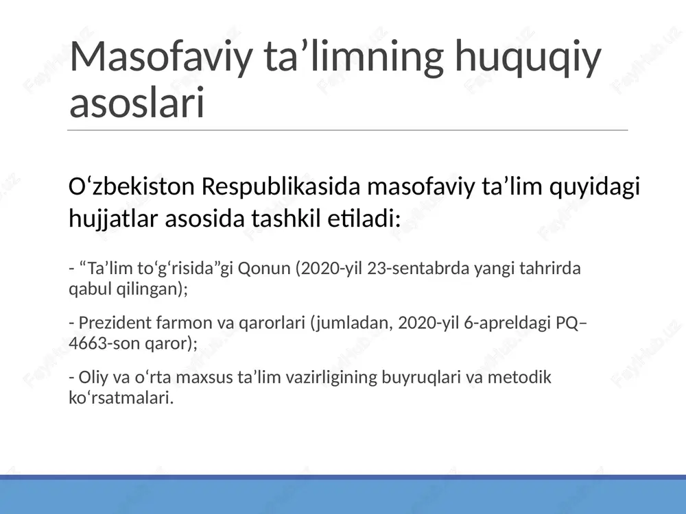 masofaviy ta’limning o‘zigaxos xususiyatlari - Page 4